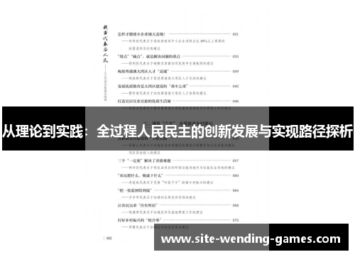 从理论到实践：全过程人民民主的创新发展与实现路径探析